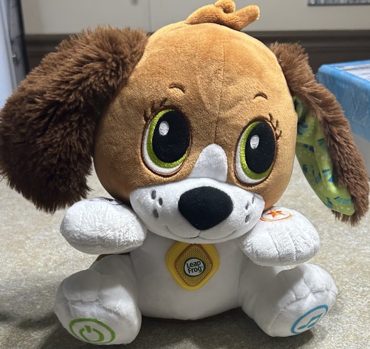 Leap Frog Speak & Learn Puppy W/ Interactive Talk Back And Motion Feature WORKS