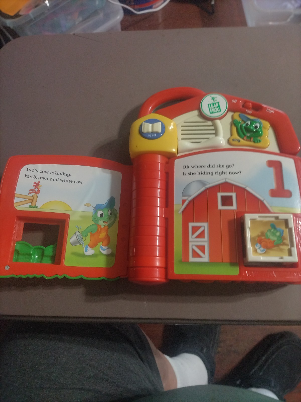 Leap Frog ~ TAD’S COUNTING FARM Interactive Electronic Talking Book ~ Complete