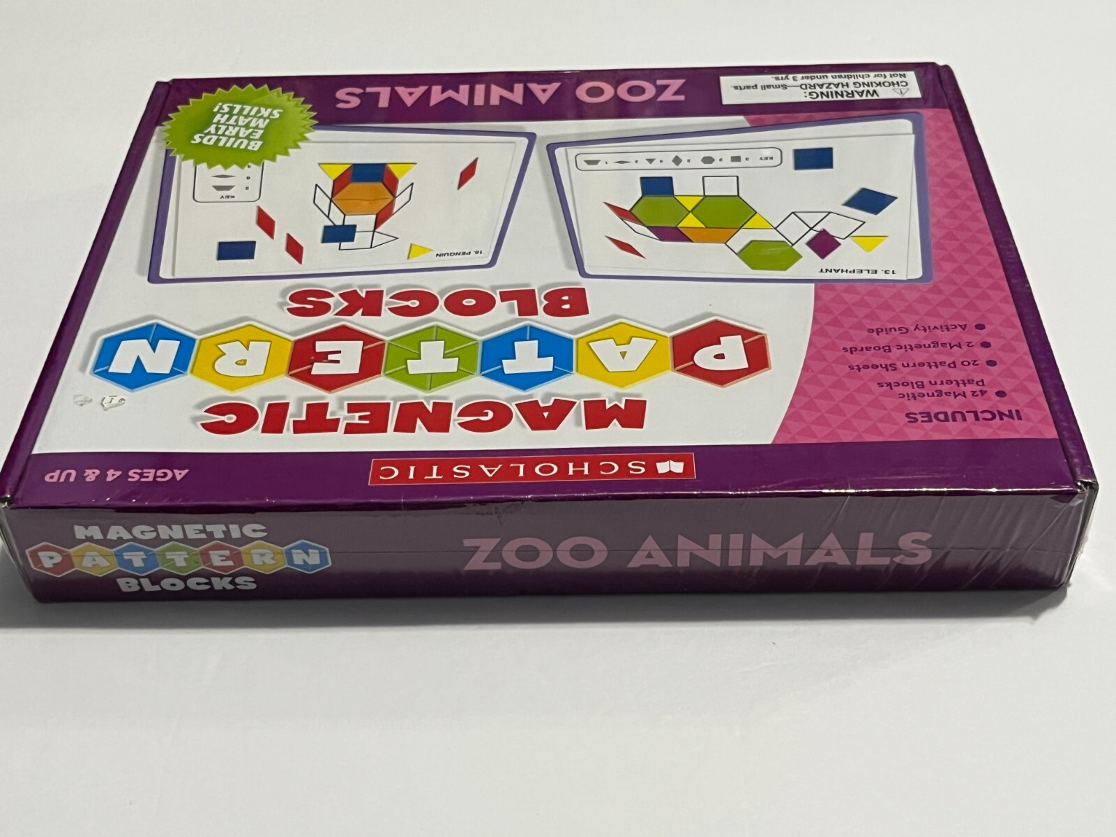 Scholastic Magnetic Pattern Blocks “Zoo Animals” TF7506 ages 4 and up