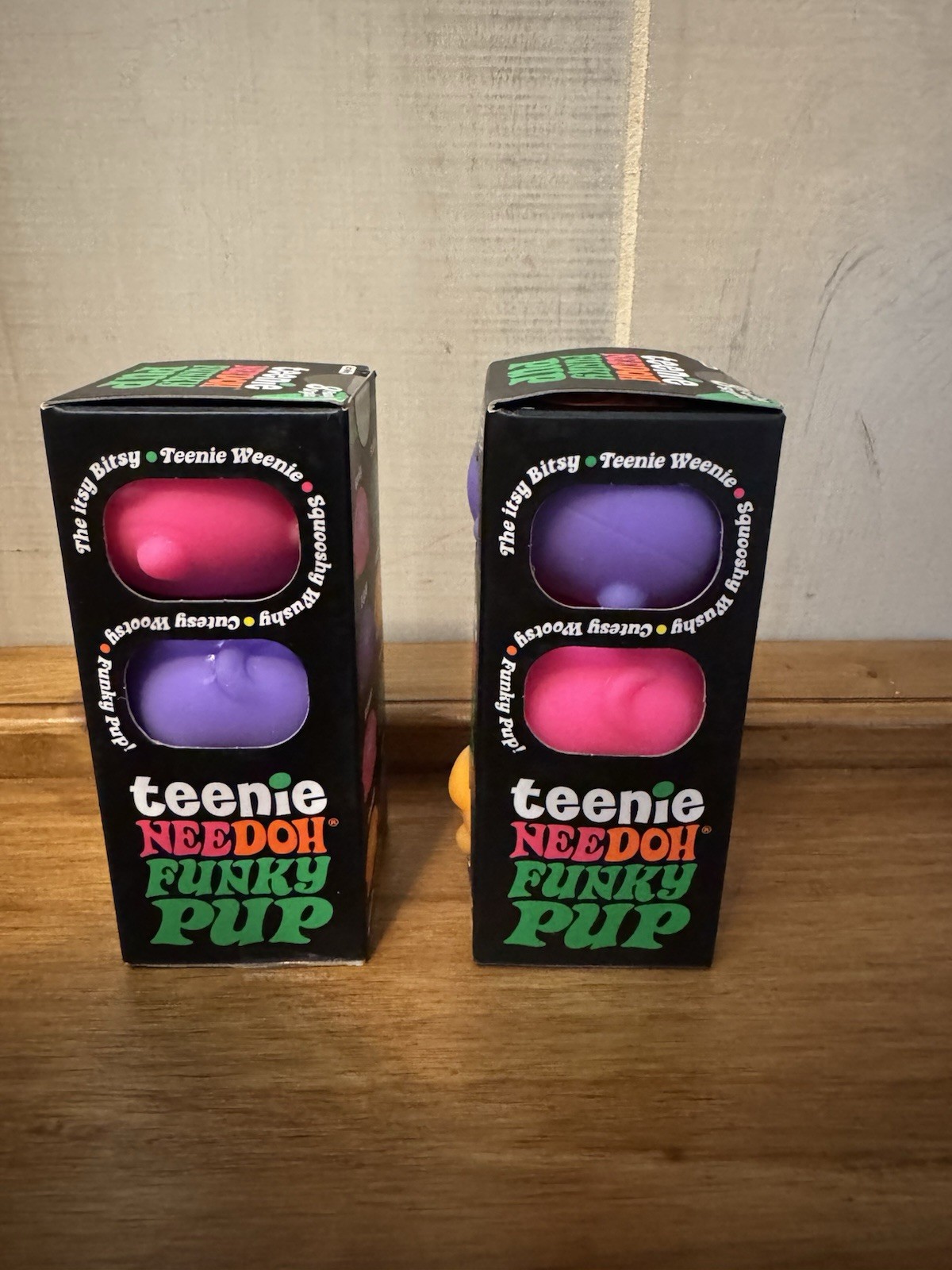 NEEDOH Teenie Funky Pup 2 Pack Set of 6 sealed in hand