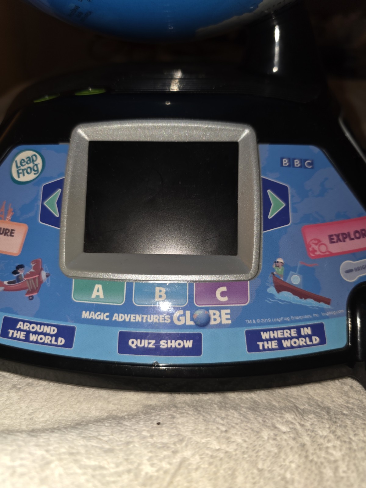 LeapFrog 80-605400 Magic Adventures Globe Educational Toy Tested New Batteries