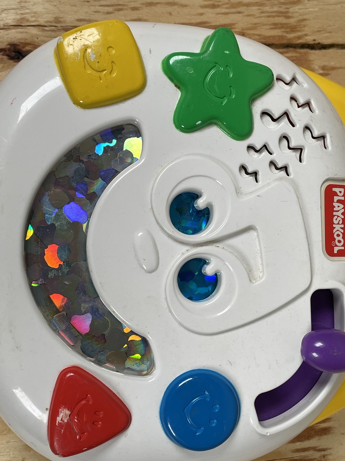 Playskool Twirlin’ Tunes CD Player w/ Lights Sounds Shapes Colors