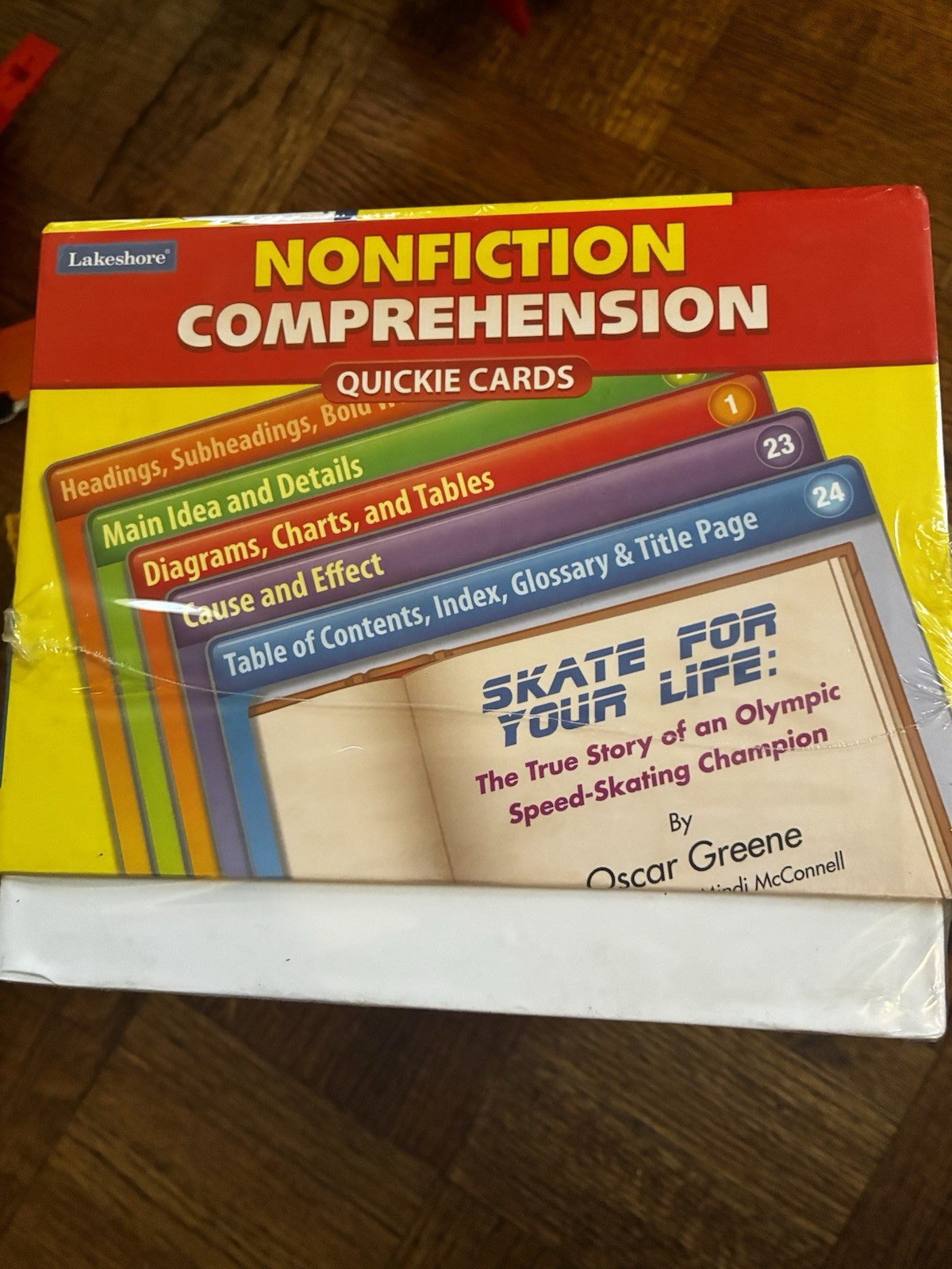 Lakeshore Nonfiction Comprehension 125 Quickie Cards Grade 3rd-5th Age 8-10 NEW