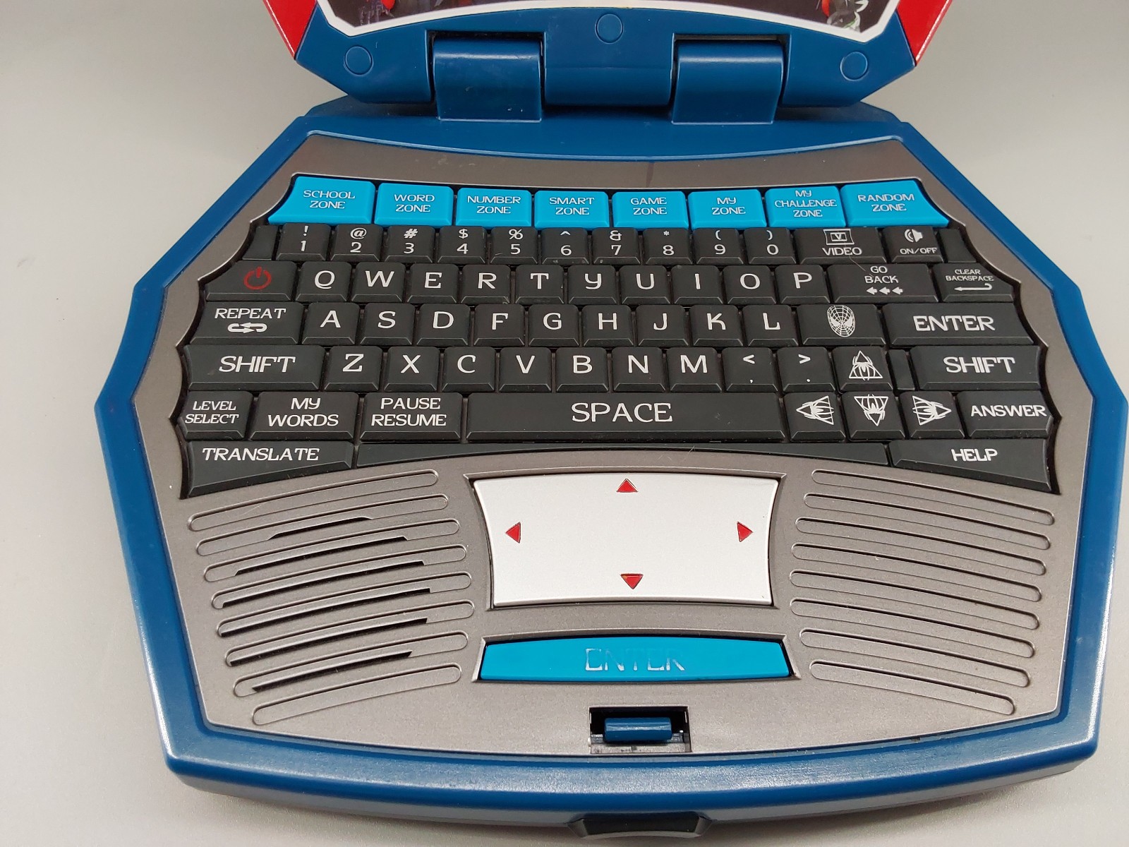 Spider-Man 3 Electronic Learning Laptop KidDesigns 2007 **TESTED**WORKS**AS IS**