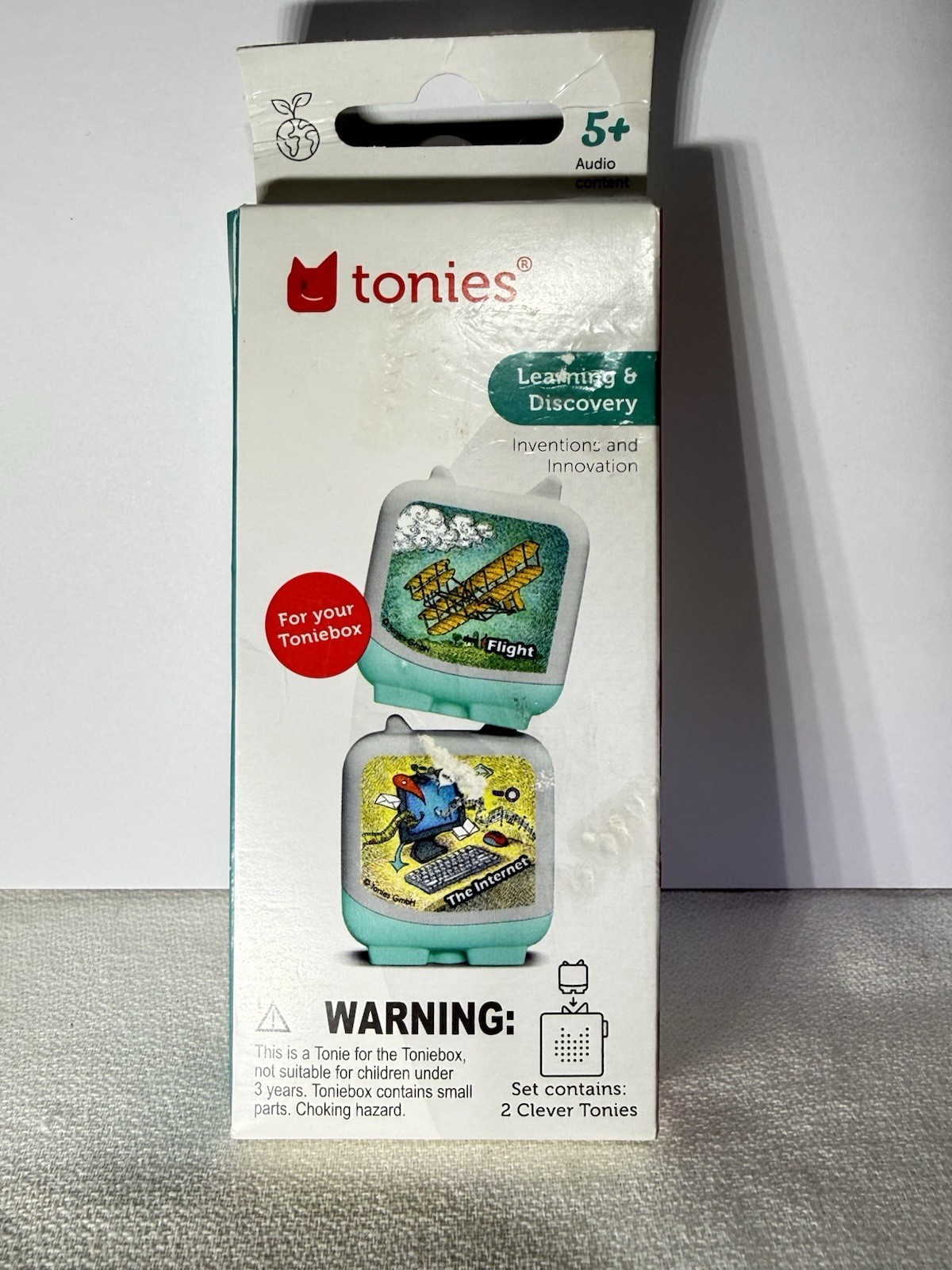 Tonies Inventions Flight & Internet Clever 2 Pack Audio Learning Kids