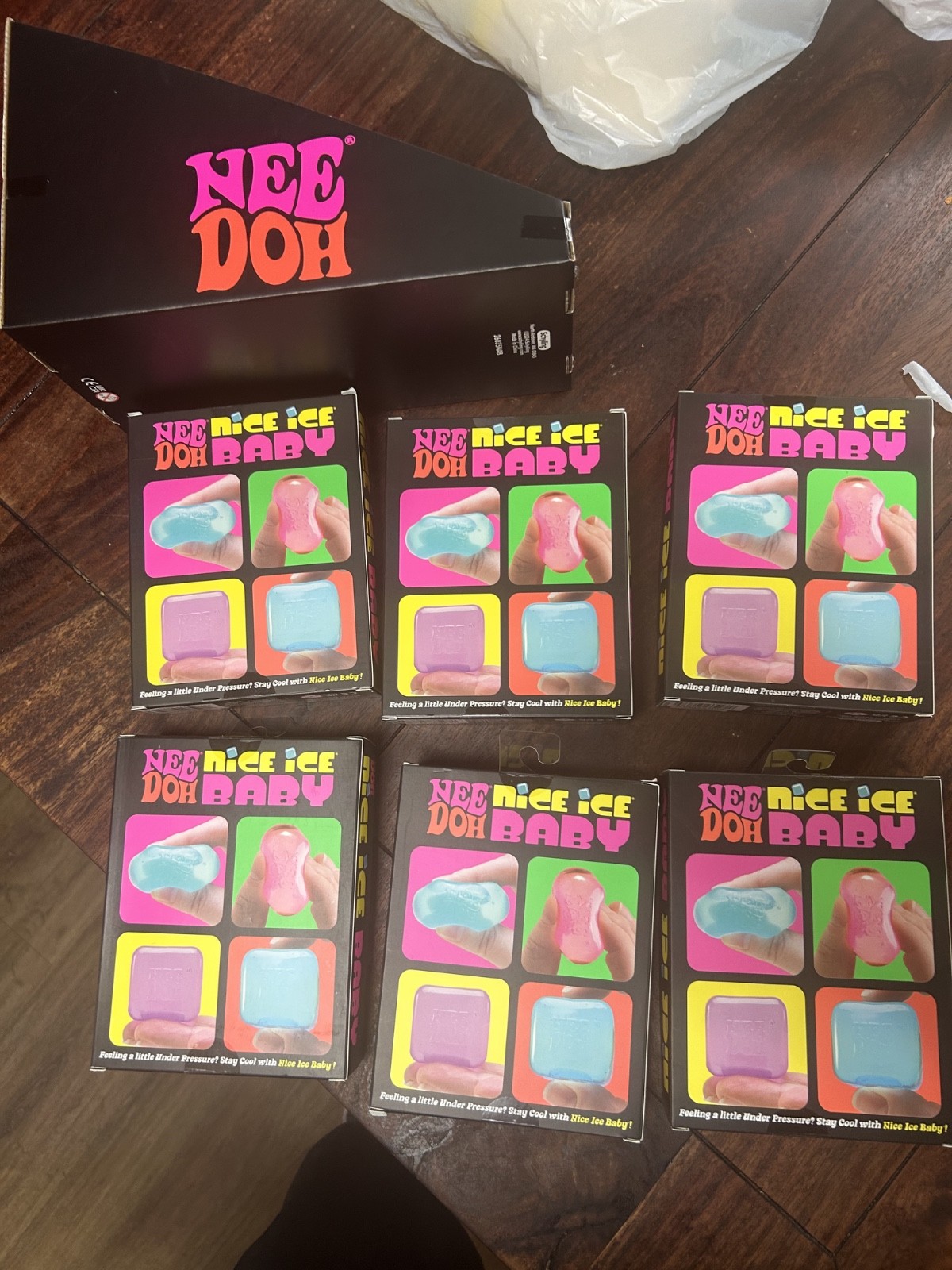 Lot of 6 – BRAND NEW ~ SEALED Needoh Nice Ice Baby 4 pack Mini Nice Cubes VIRAL