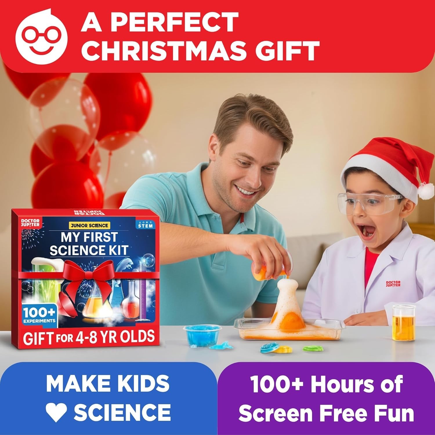 Educational Toy Stem Kit Ages 4-8 | 100+ Experiments