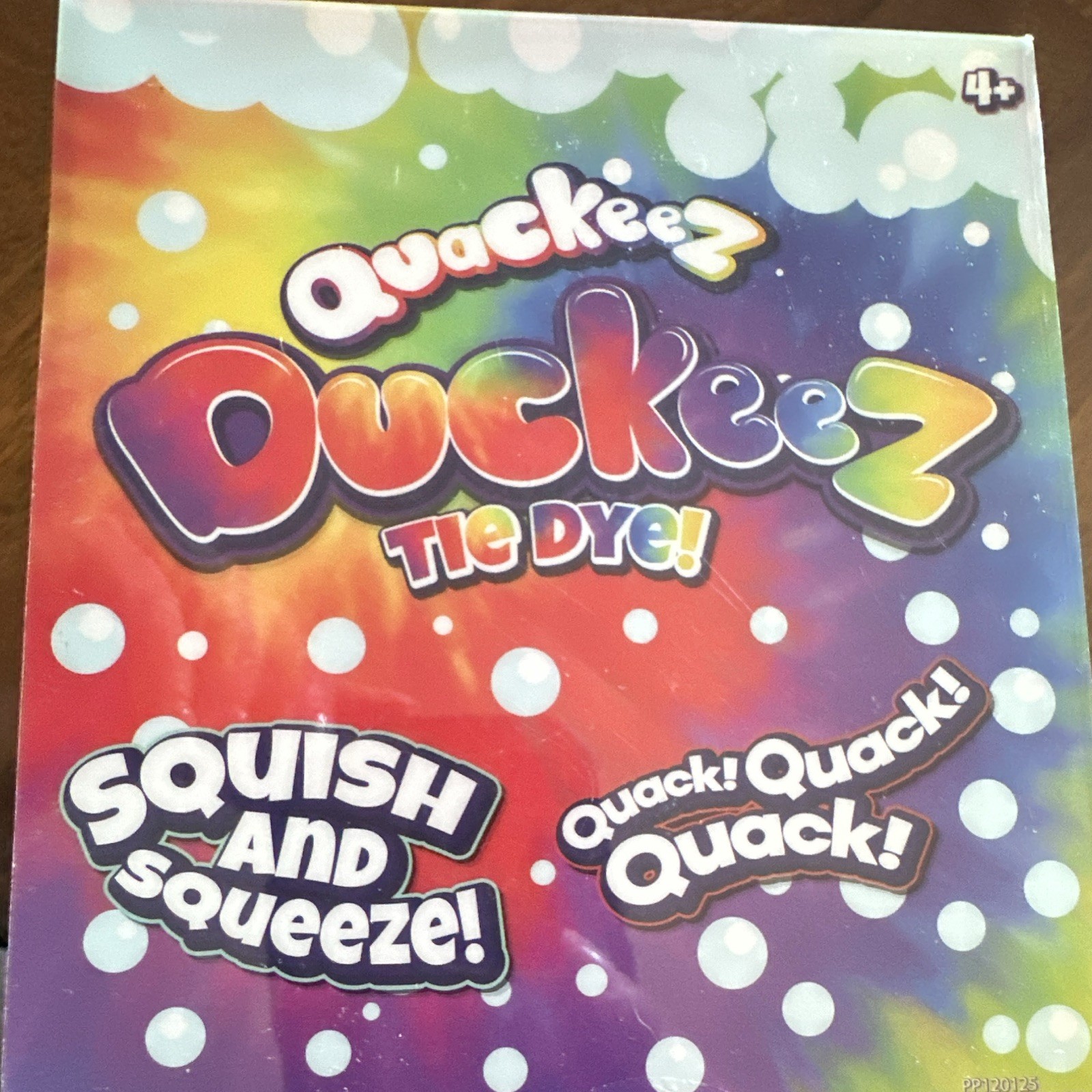Quackeez Duckeez Tie Dye Tactile Squish & Squeeze Toy Multicolor Pink Ages 4+