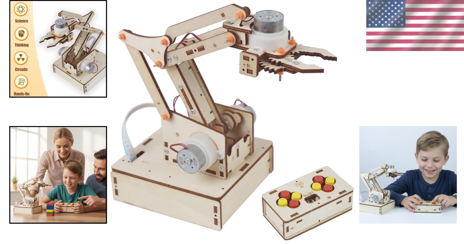 Robot Arm Kits Robotics for Kids Ages 8-12-14-16 Teens Adults STEM Toys Building