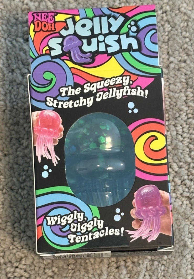 NeeDoh Jelly Squish JellyFish BLUE