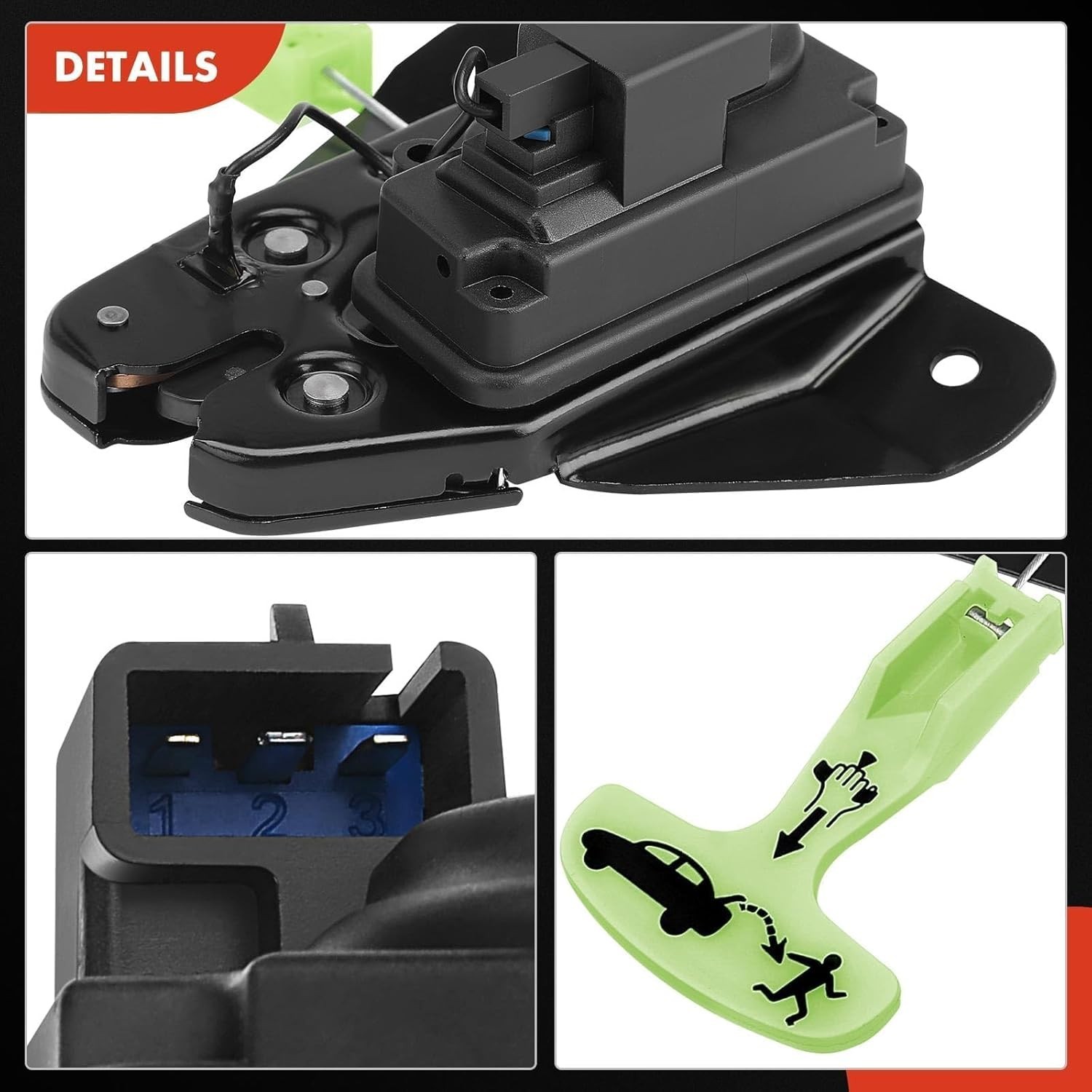 Rear Tailgate Lock Trunk Latch Actuator Compatible with Chrysler 300 2005-2018,.