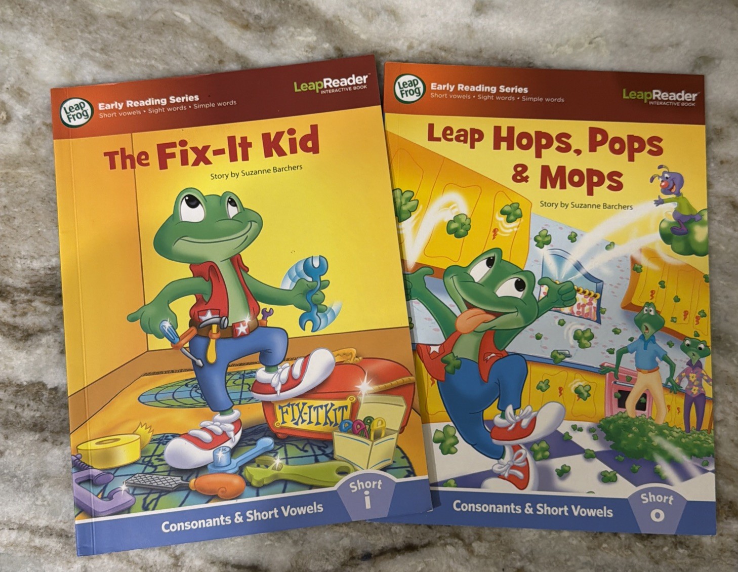 LeapFrog Tag & LeapReader Learn to Read ~ Short Vowels ~ Plus Long U 6 Book Lot