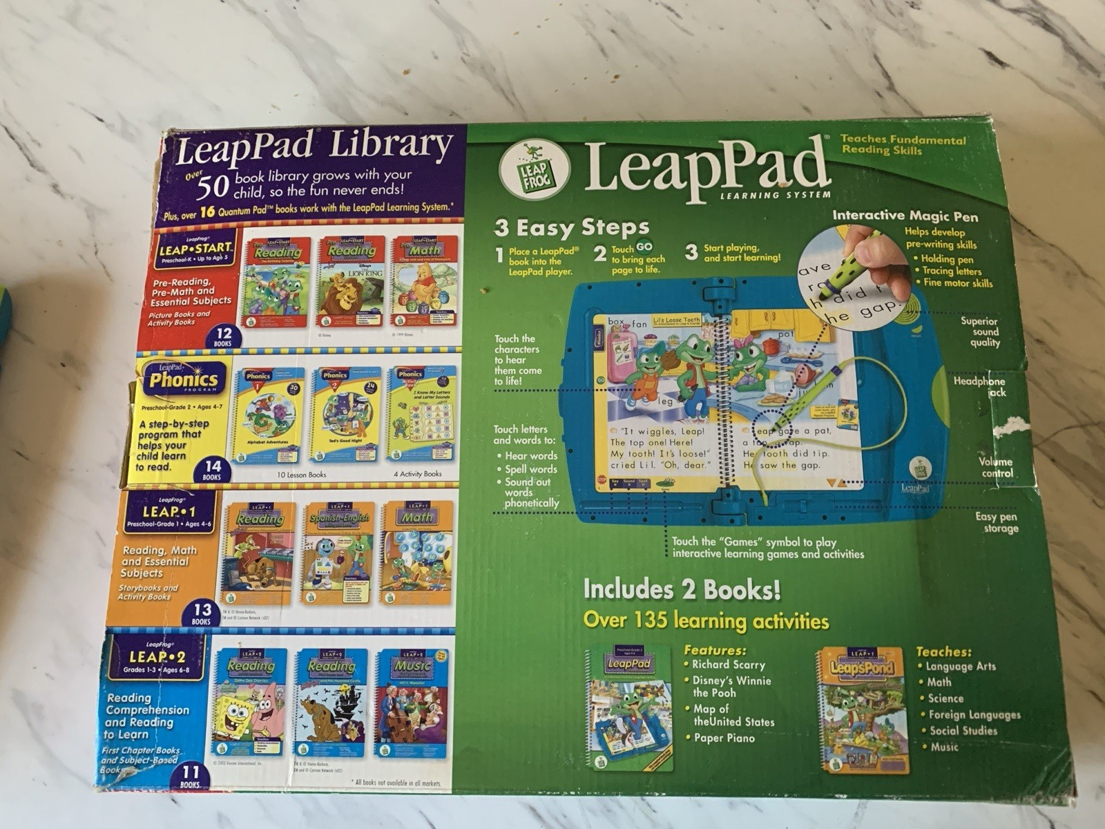 LeapFrog LeapPad Learning System Lot With 6 Books And 5 Games NIB