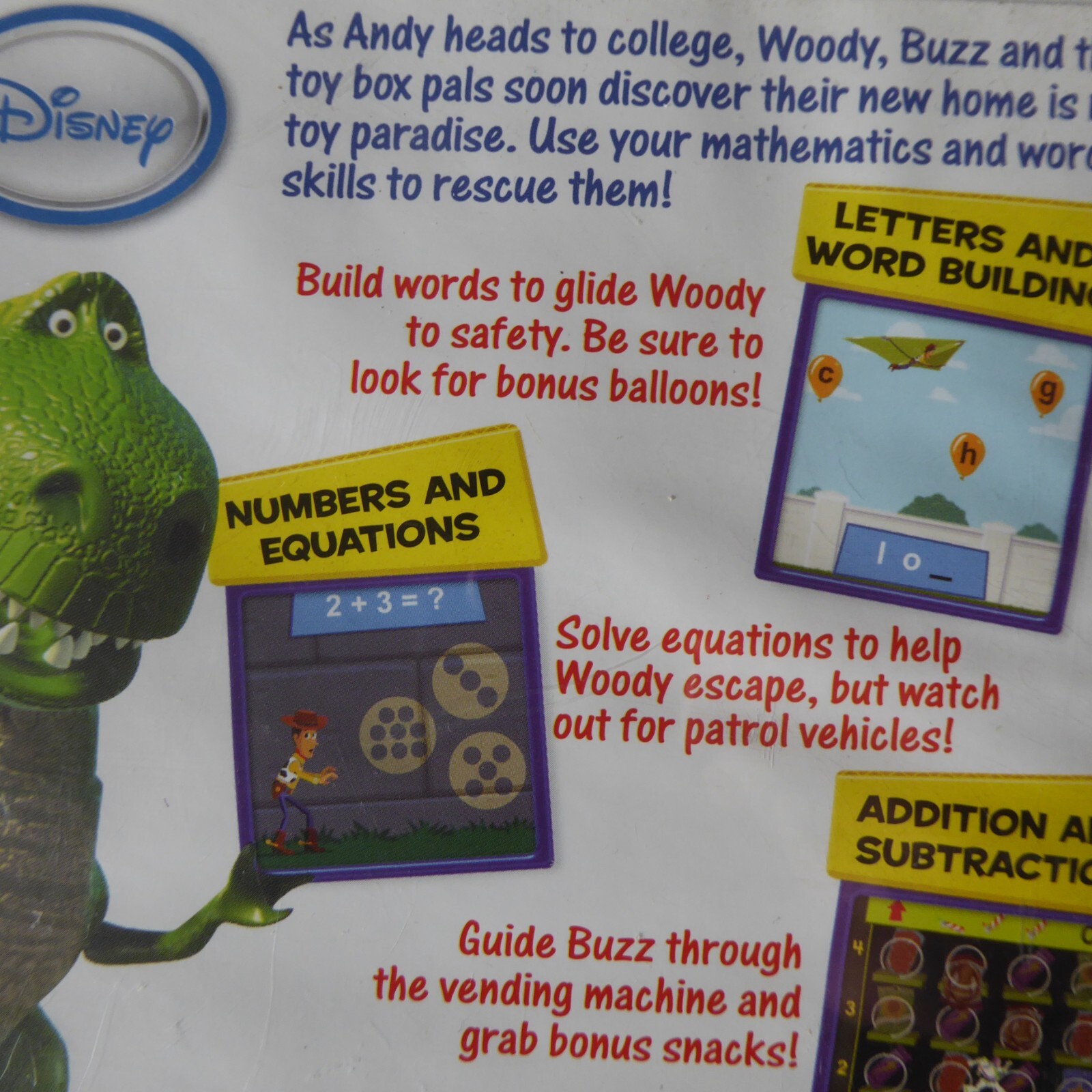 Leap Frog Leapster Learning Game Lot – Finding Nemo & Toy Story + Backyardigans