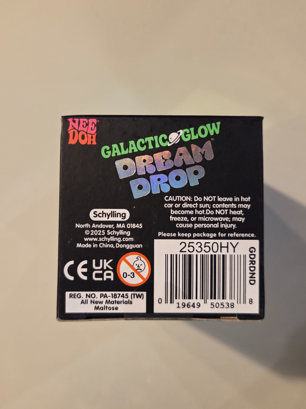 Needoh Nee Doh BLUE Galactic Glow Dream Drop EXTREMELY RARE Glow in the Dark