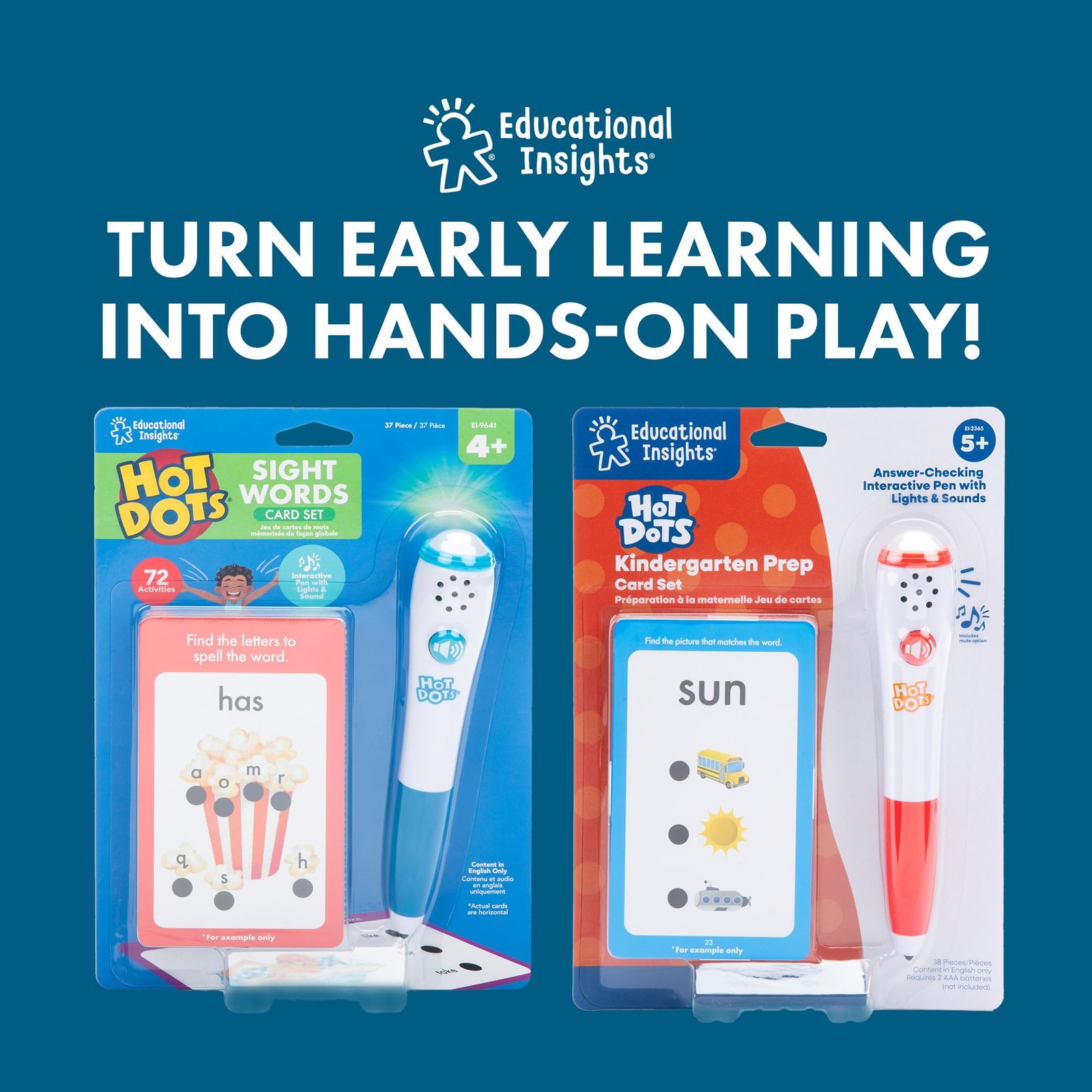 Educational Insights Hot Dots Preschool Prep Set – standard, White Or Gray
