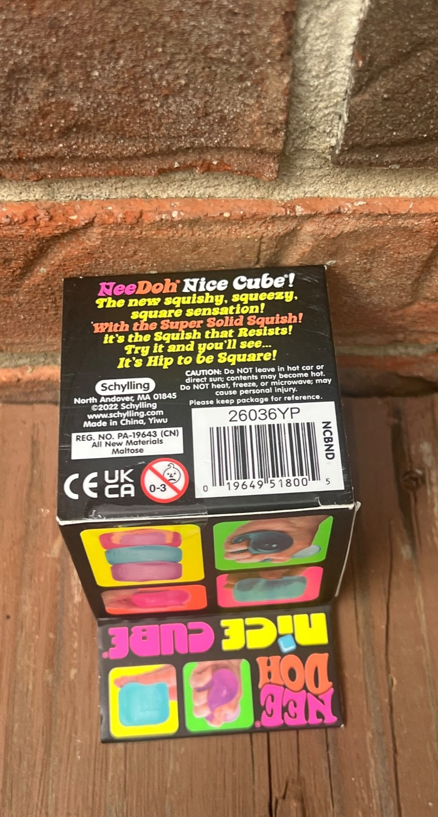 BRAND NEW-Needoh Purple Nice Cube-FACTORY SEALED