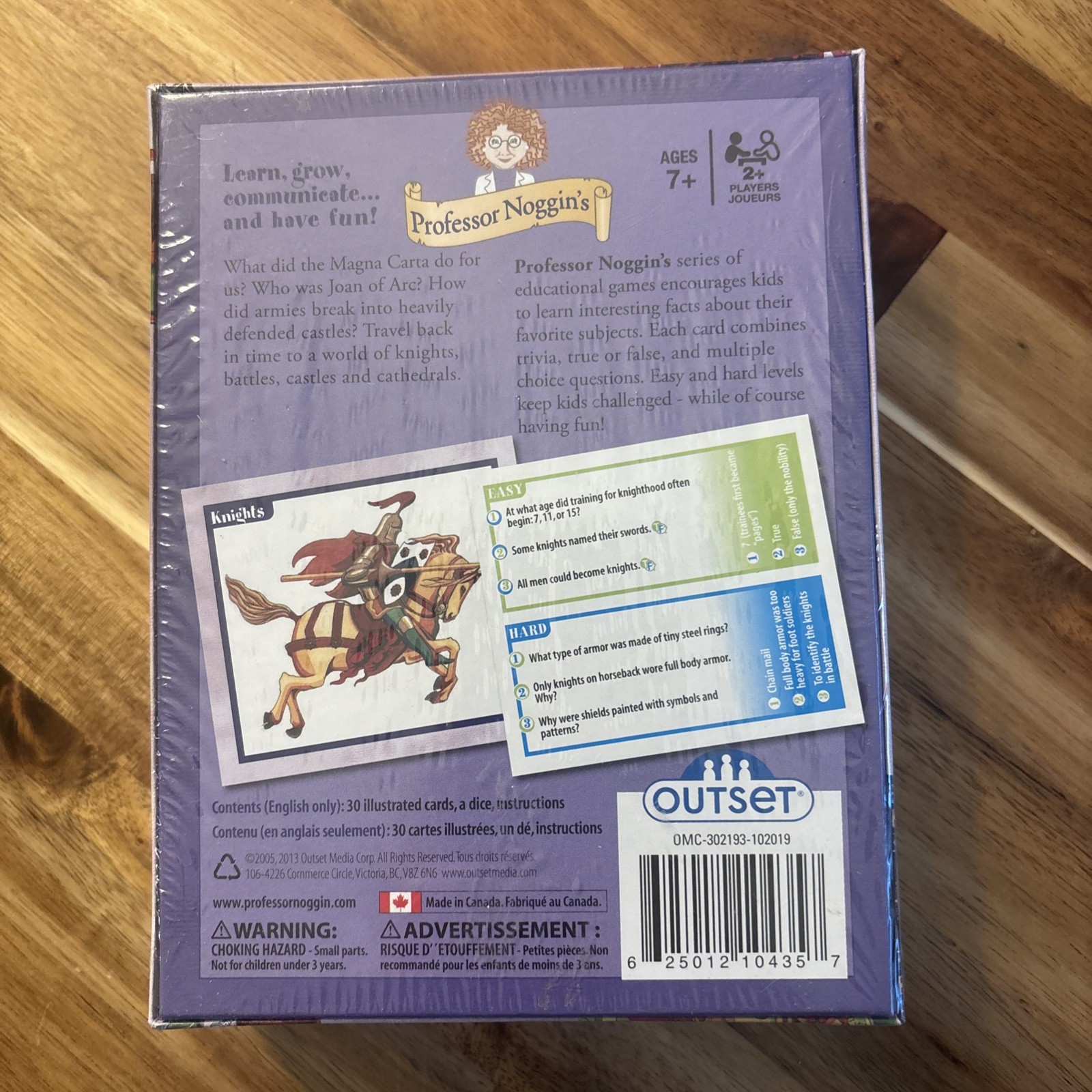 Professor Noggin’s MEDIEVAL TIMES (1066-1453 AD) Card Game – 100% Complete