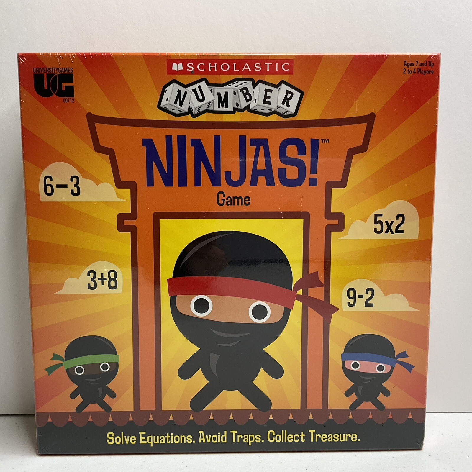 New – University Games Scholastic – Number Ninjas! Game – Ages 7+ | 2-4 players