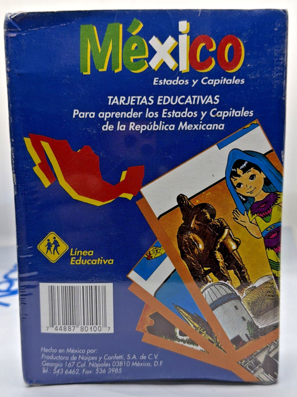 Mexico Estados y Capitales Tarjetas Educativas, Pronaco
