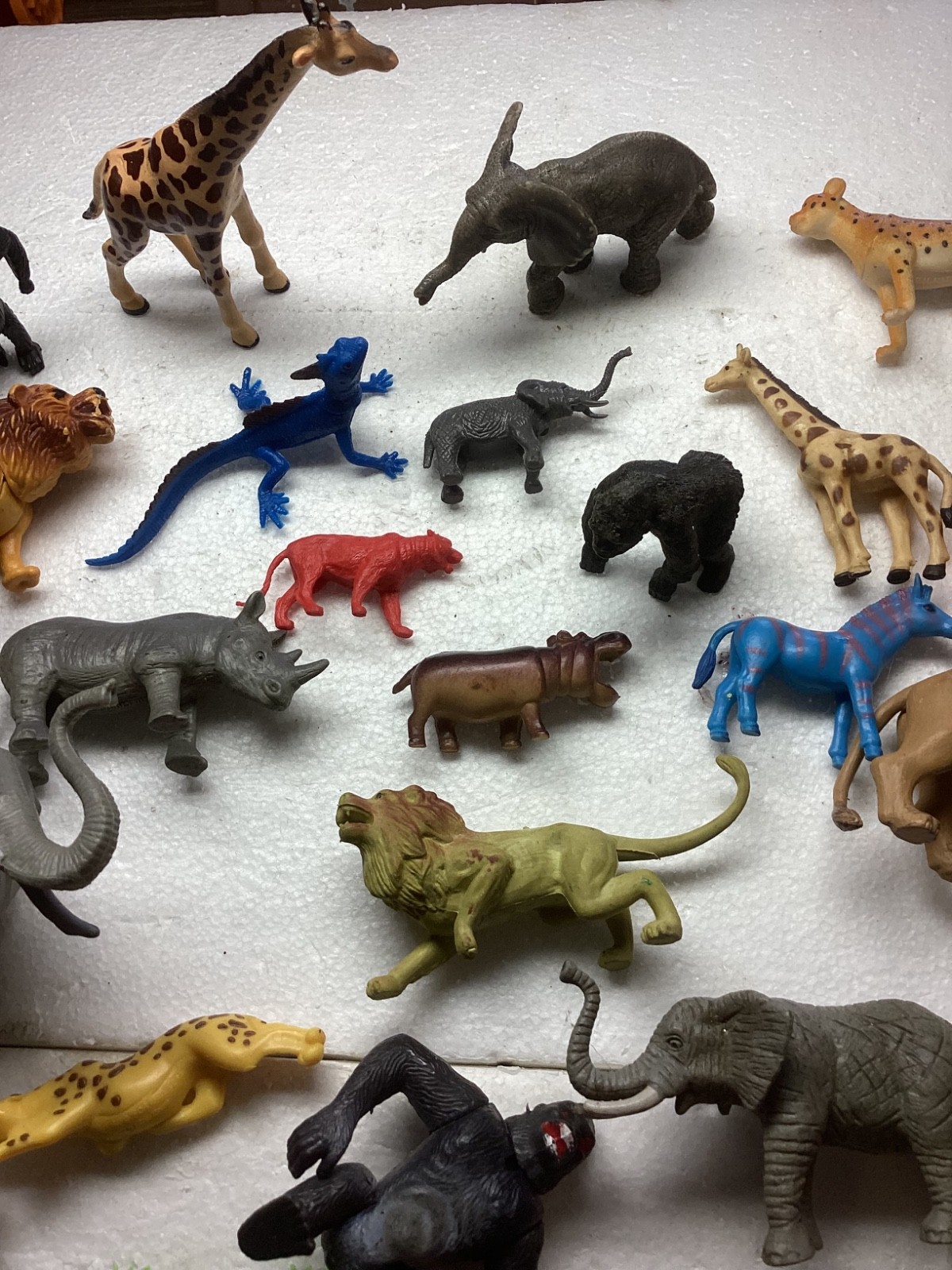 Vintage Mixed Plastic Safari Zoo Jungle Wild Animals Lot of 53.