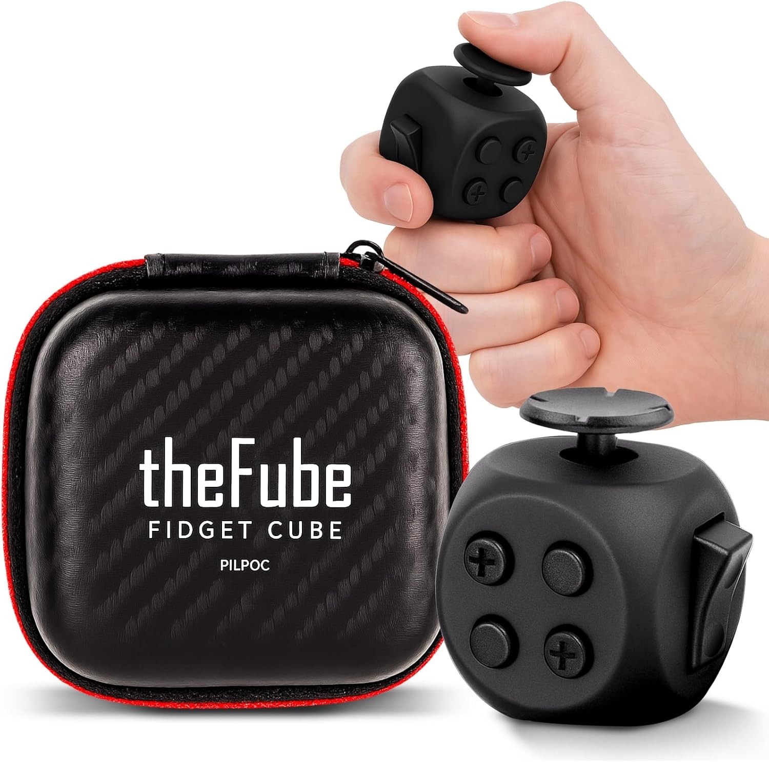 PILPOC theFube Fidget Cube, 6-Sided Stress Relief Infinity Cube for Adults &…