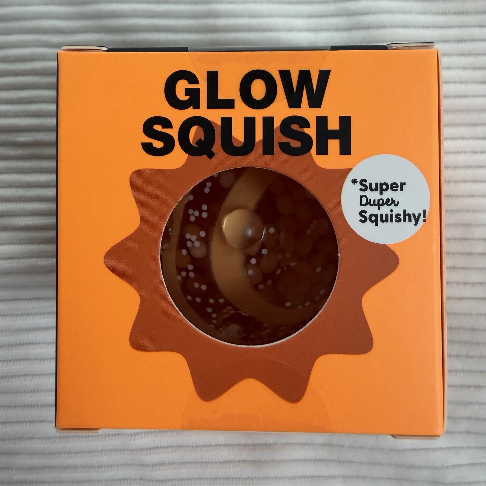 J’adore Glow Squish Super Duper Squishy Tactile Squeeze Toy Orange Ages 3-7