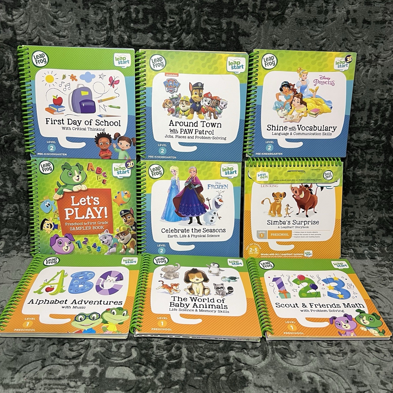 Leap Frog Pre-kindergarten Level 2- Preschool Level 1 Lot Of 9