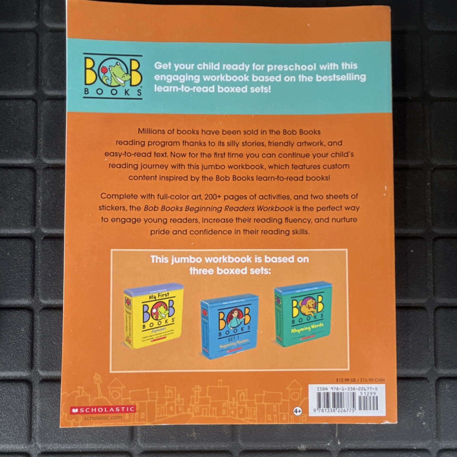 Scholastic Bob Books Beginning Readers Workbook Pre-K 2022 Ages 4-7 4+ Years