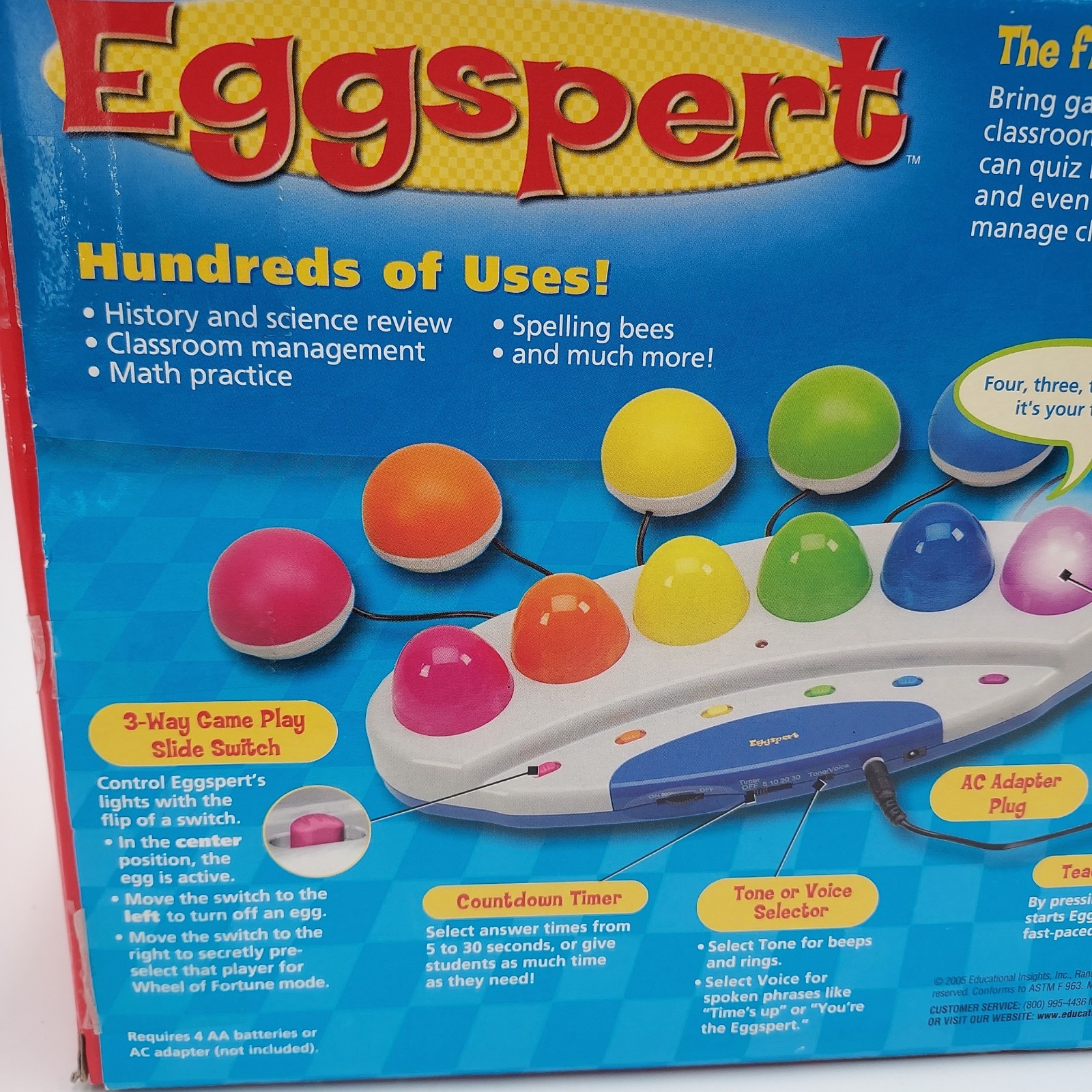 Eggspert Buzzer Game EI-7880 Teacher Quiz Game Educational Wired School