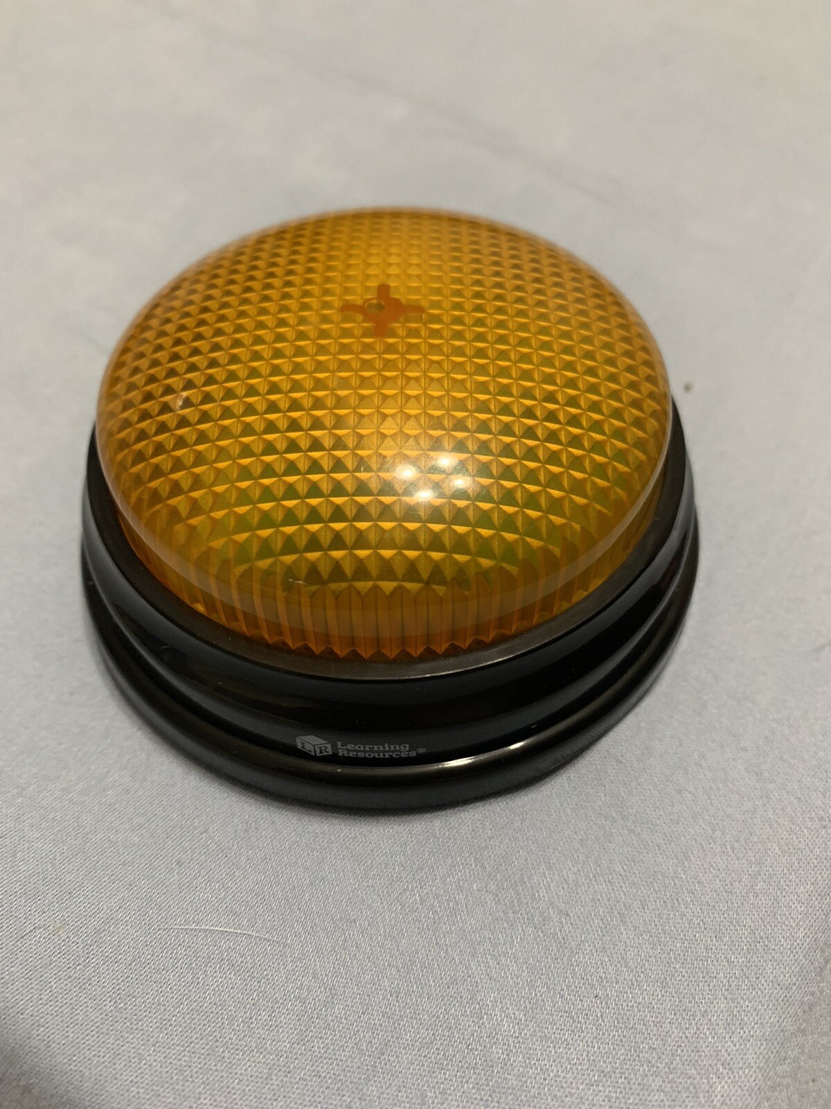 Fun Orange Light Up Push Buzzer With Sound! Learning Resources LRNLER3776