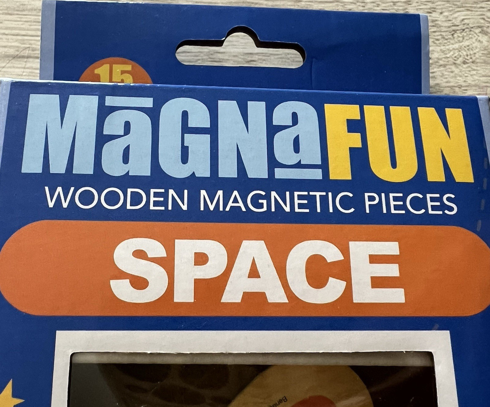 Bendon MagnaFun Space Wooden Magnetic Pieces 15 Pack Educational Toy New