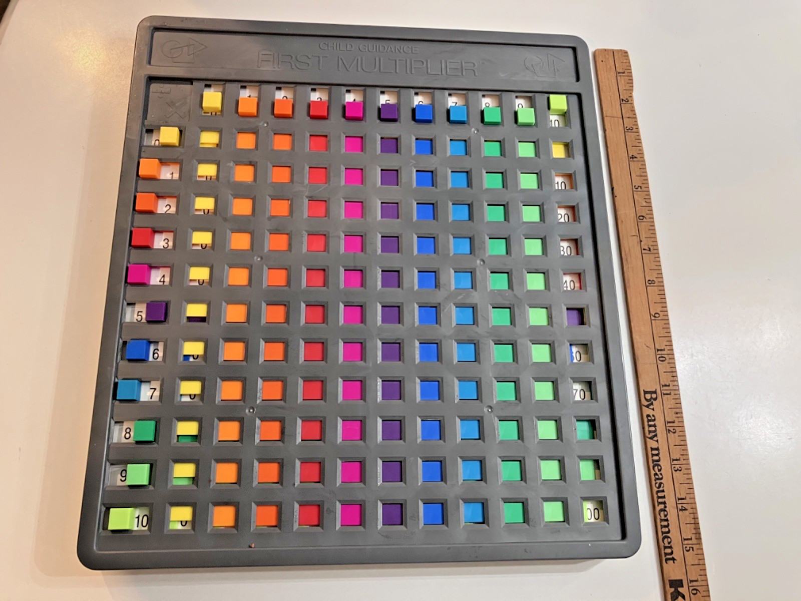 Vtg 1979 Child Guidance First Multiplier Math Learning Toy Device Gariel Boxed