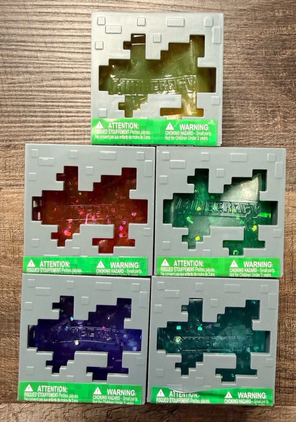 MINECRAFT JELLY CUBE LOT Full Set of 5 Viral Squishy Bundle