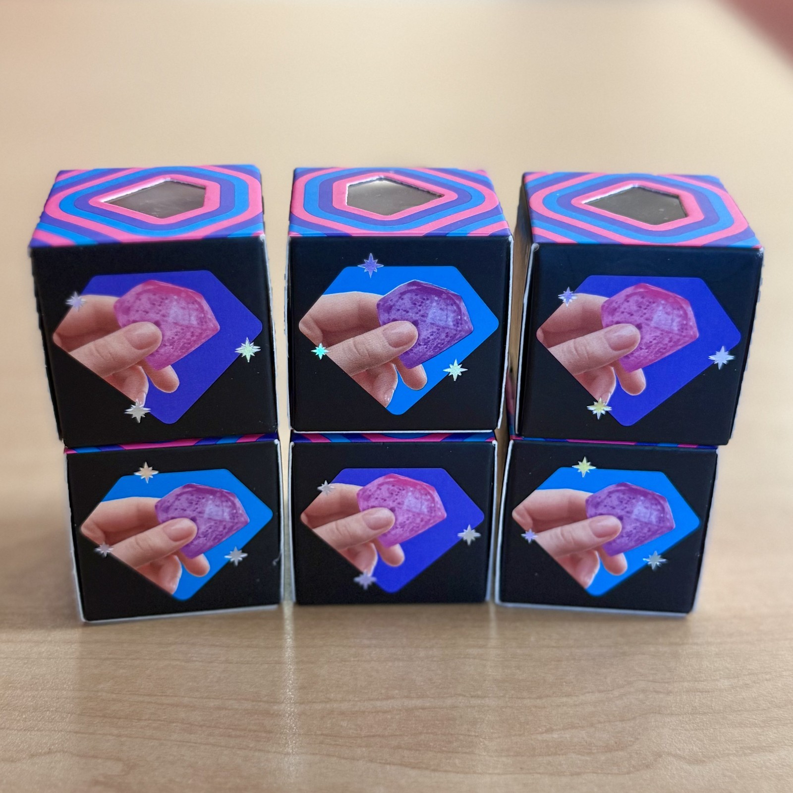 Schylling NeeDoh Groovy Jewel Super Sparkly Squish Sensory Novelty Fidget Toy