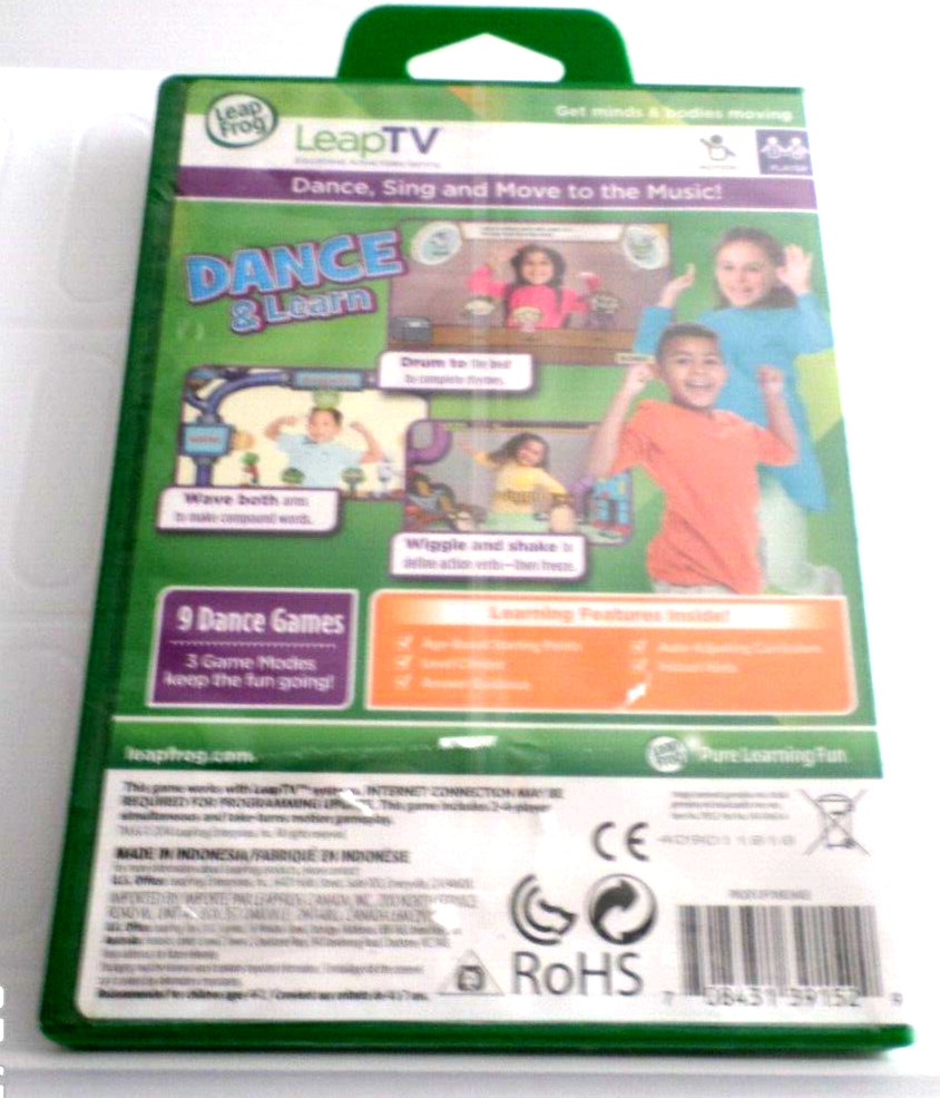 Leap Frog Leap Tv Educational, Active Video Gaming Dance & Learn Reading – New