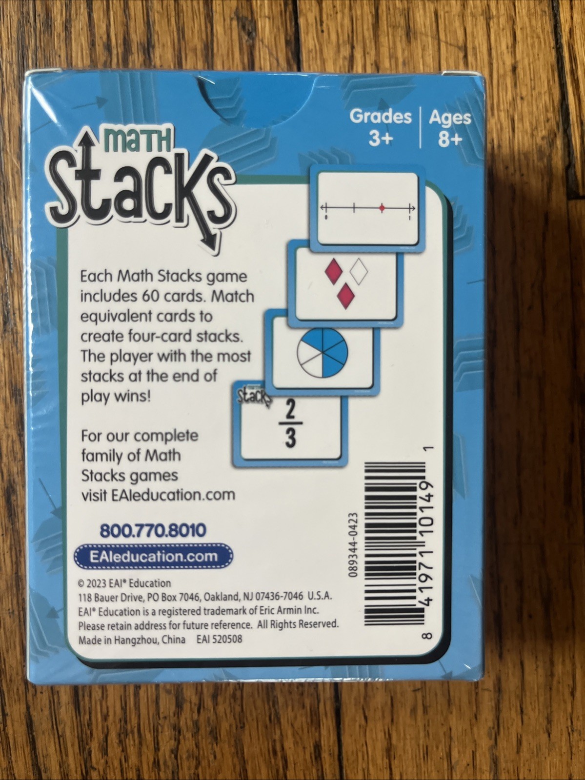 EAI Education Math Stacks Fraction Equivalence Game: Grades 3-5 NEW