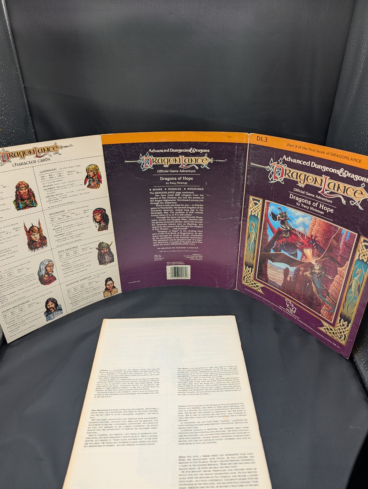 Dragonlance DL1-DL6 Complete Lot AD&D 1st Ed TSR 1984-85 Modules with Maps VG