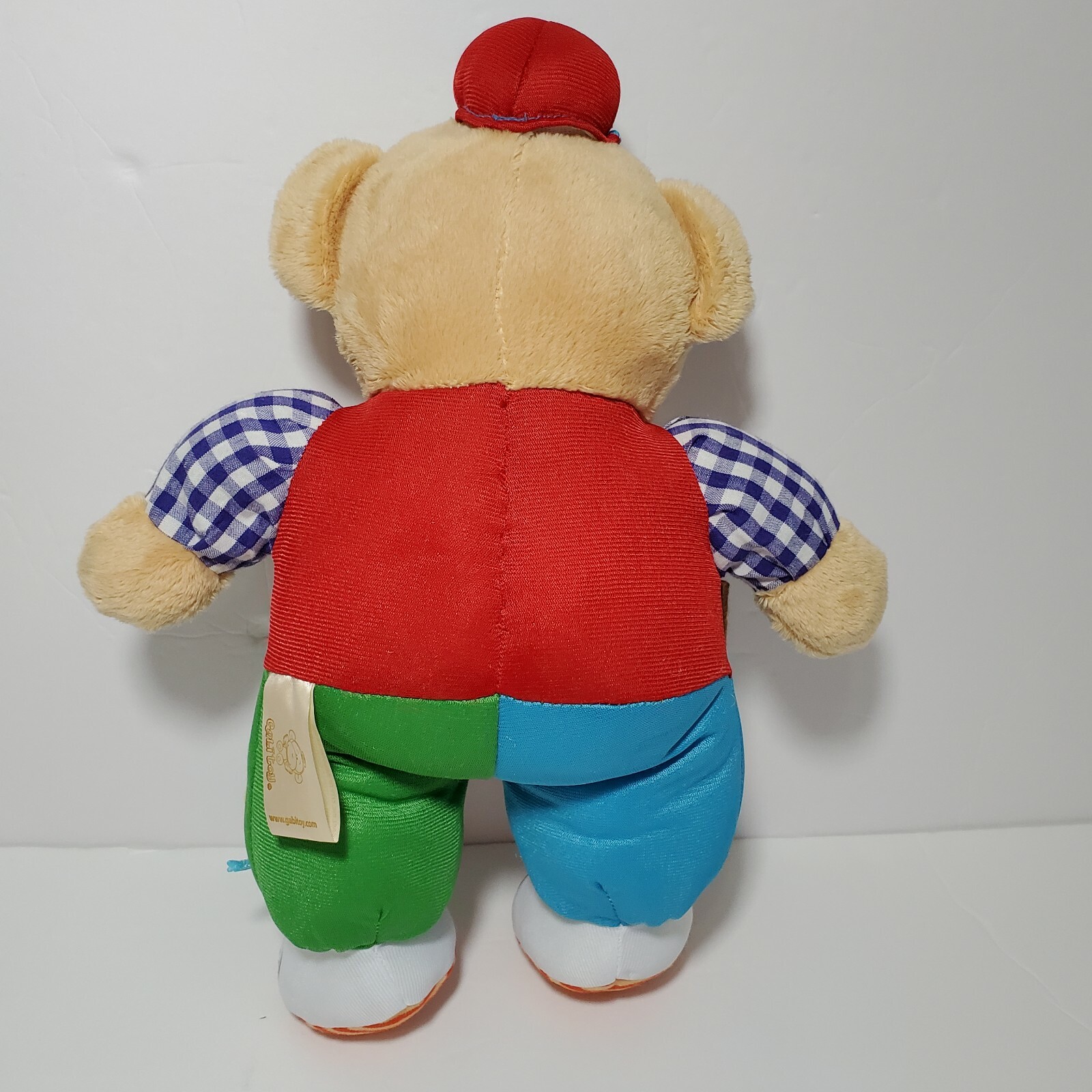 GabiToy Educational Musical Teddy Bear Plush 14” Learning Zipper Button Snap GUC