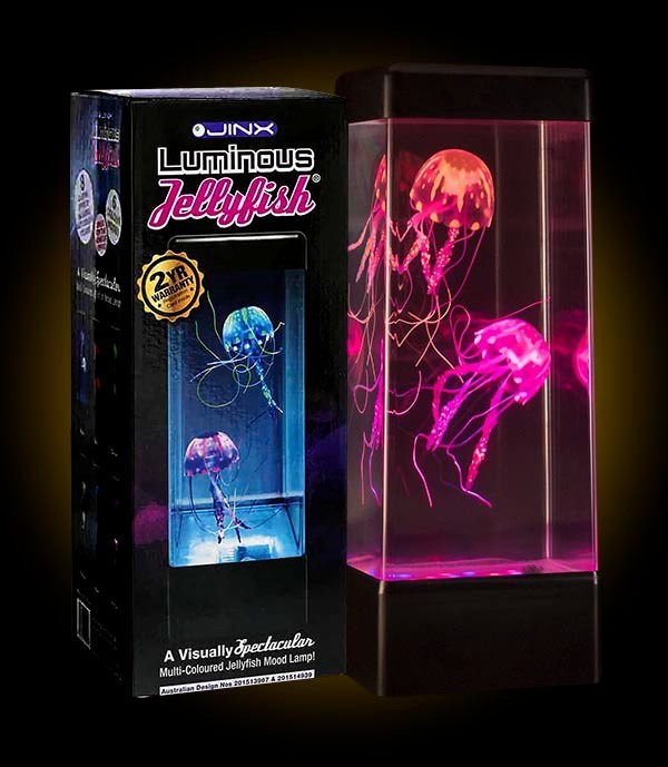 Reaslistic Jellyfish Lamp – Comes with 2 Jellyfish inside, Lights up Rainbow RGB
