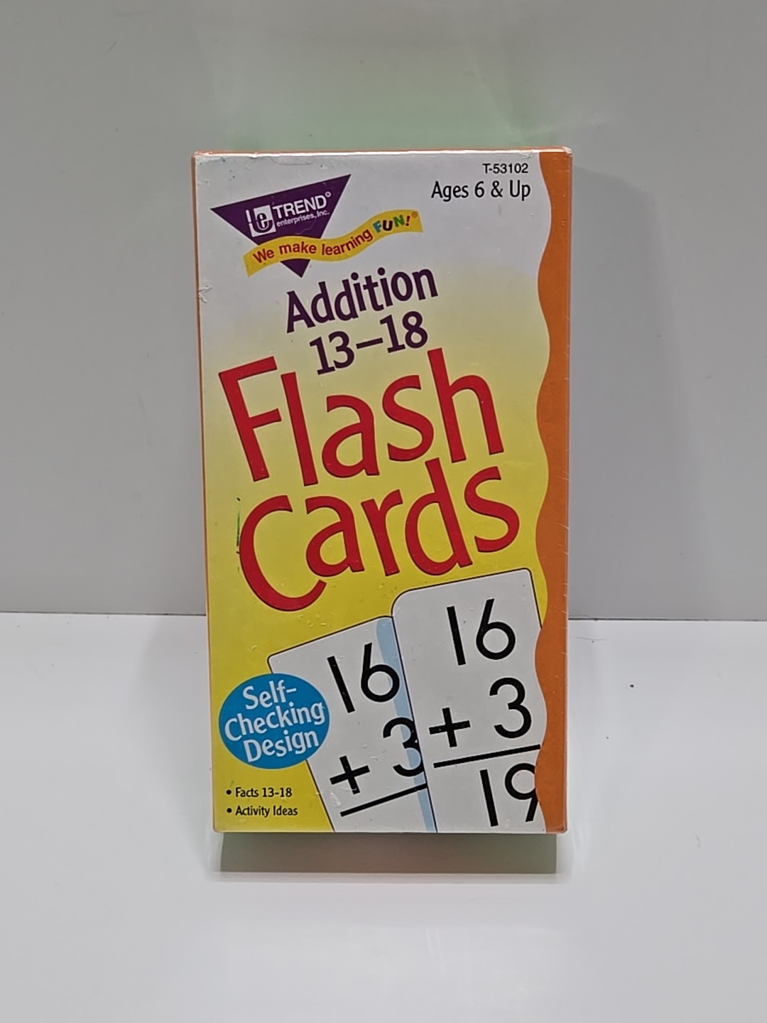 NEW! TREND Addition 13-18 Flash Cards Age 6+ w 99 Self-Checking Cards*Activity