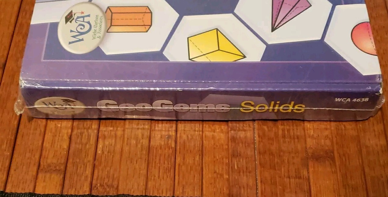 WCA Geogems Solids Math Board Game Learning Educational Grades 4 And Up Geometry