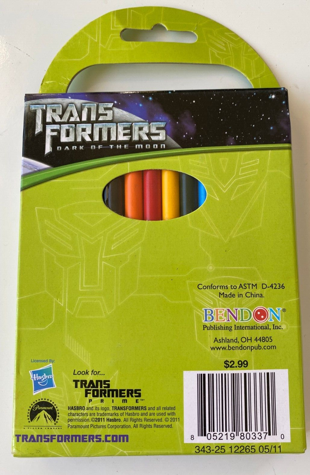 Transformers Dark of the Moon Carry Along Activity Pad with Stickers & Pencils