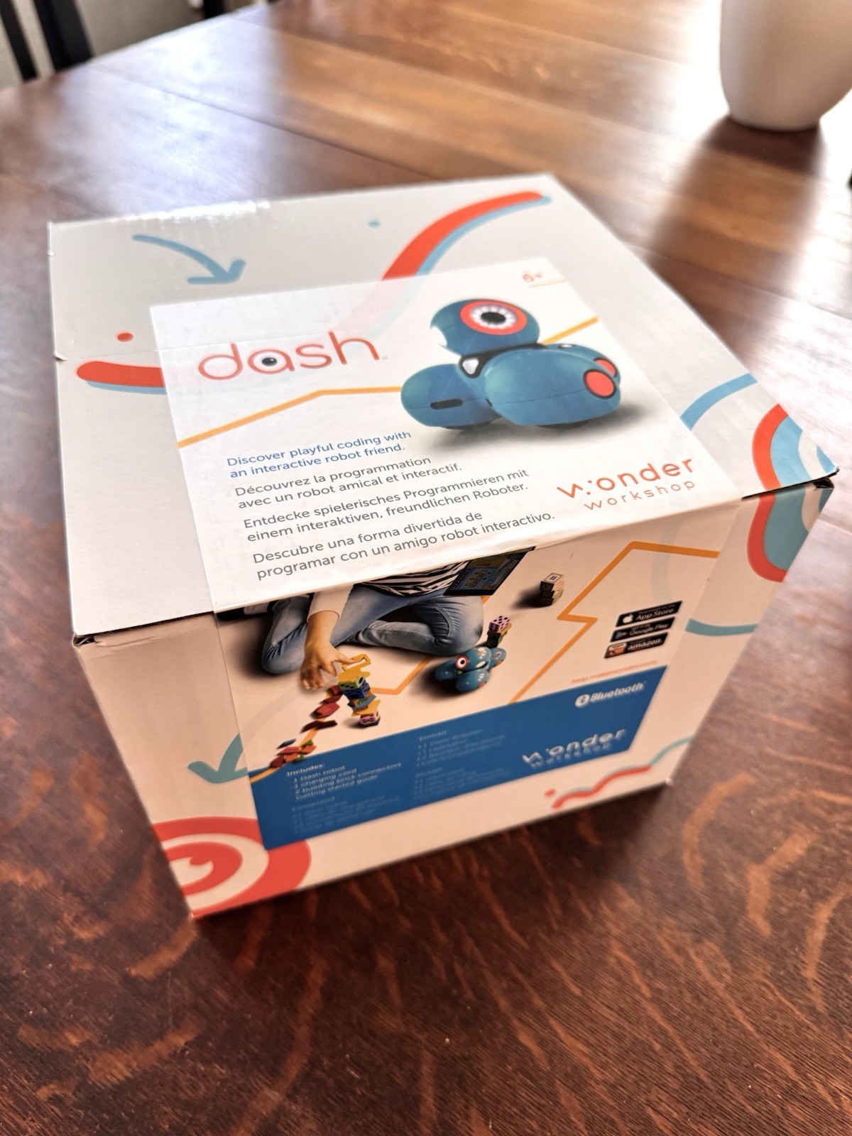 NEW Wonder Workshop DA03 Dash Robot Blue Coding Interactive Robotic Companion