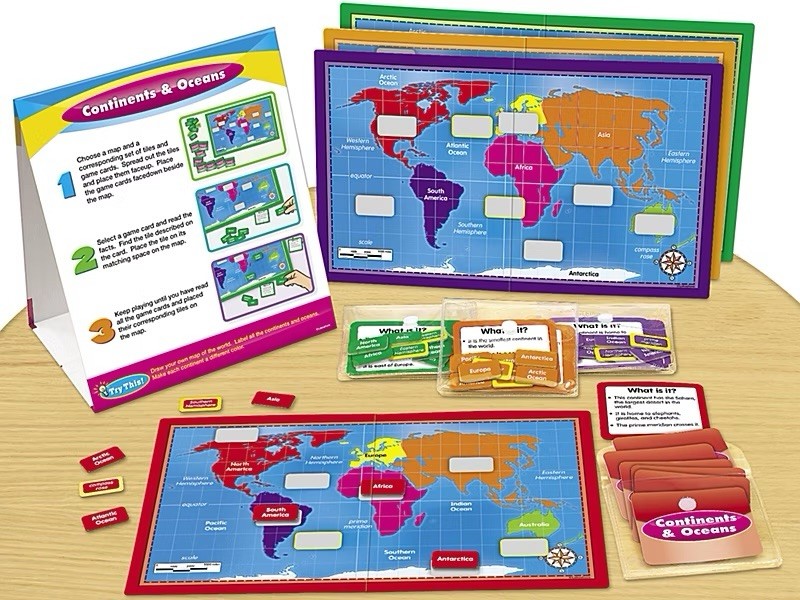 Lakeshore Social Studies Continents & Oceans Instant Learning Center PP916