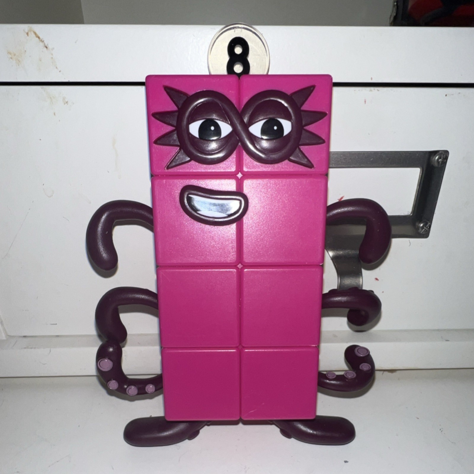 Numberblocks Eight Mathematics Toy Figure Purple for Ages 4-7 & 8-11 Years
