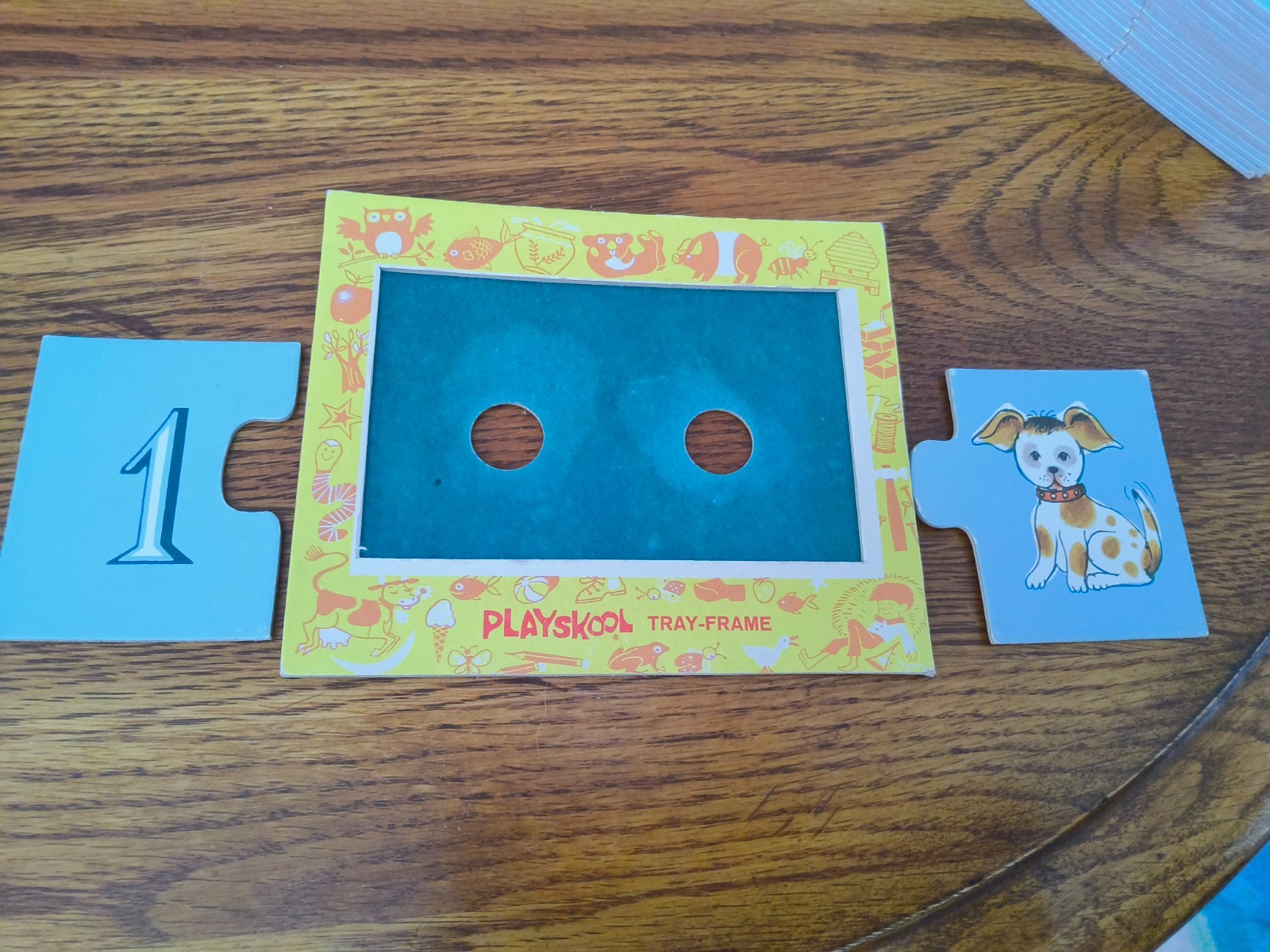 1964 Playskool Puzzle Match-Ups COUNT, ANIMAL HOMES, ALPHABET