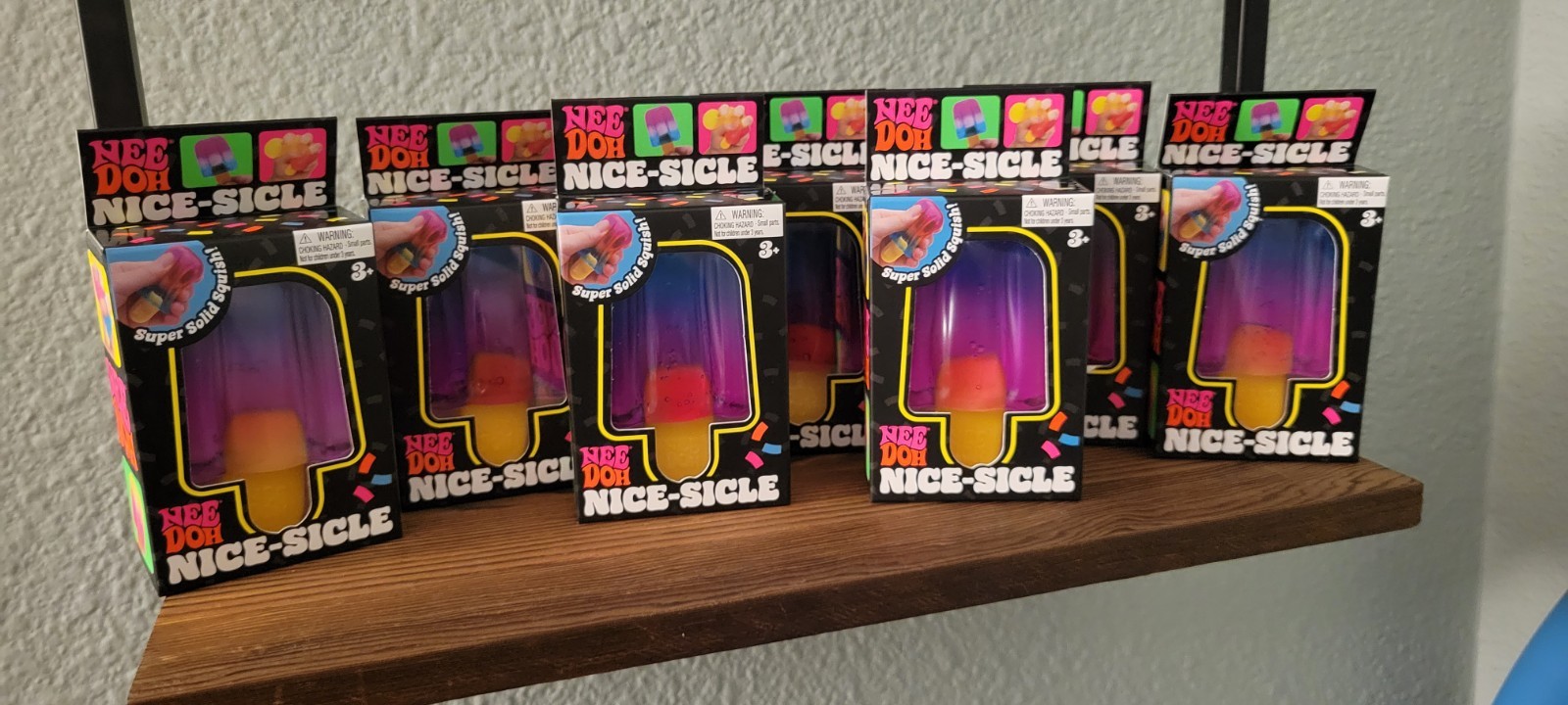AUTHENTIC NeeDoh Nice-Sicle Popsicle Purple/Pink/Blue New Hot Toy