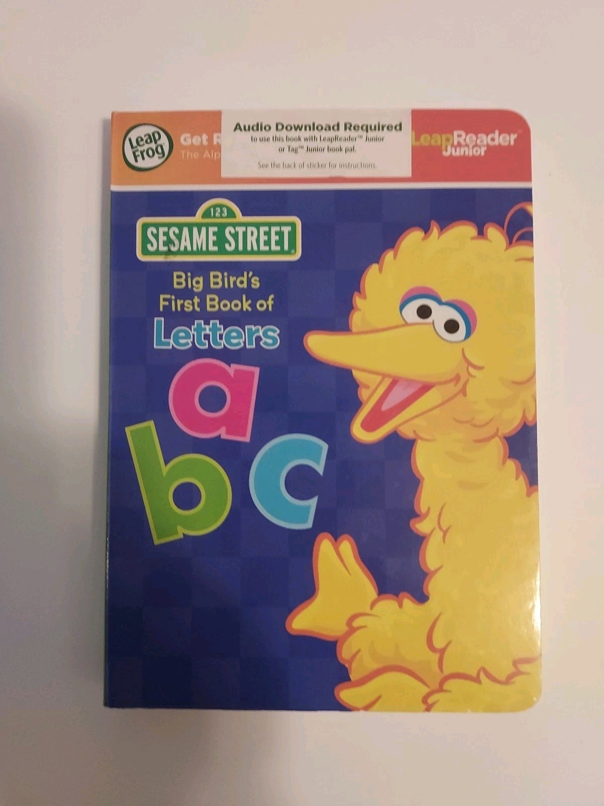 Tag Or LeapReader Junior Book 1 2 3 Sesame Street Big Bird First Book of Letter