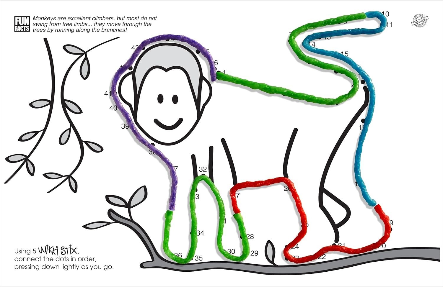 Animal Activity Pack 12 Zoo Animals Kids Educational Craft Kit Made in USA